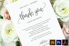 Personalize thank you's with a photo the best way to remember your wedding is through your wedding day photos. Wedding Thank You Note Thank You Card Thank You Letter 355771 Card And Invites Design Bundles