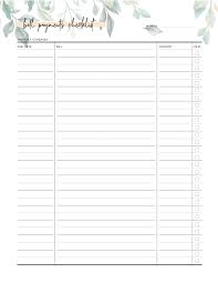 Whether you're searching for printable time sheets or an estimate sheet that provides you with space to schedule your work, there are tons of exciting options available online. Free Bill Payment Checklist Pdf World Of Printables