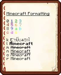Start by learning more about fonts and how to d. Formatting Codes Minecraft Wiki