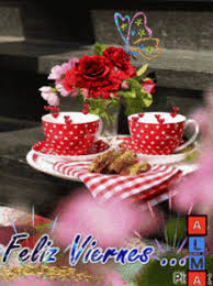 Bonitas imágenes de buenos días con café y flores con frases, buenos días con café y pan para desear buenos días y bendiciones para un día lleno de rosas. Lindo Viernes Cafe Gif Lindoviernes Cafe Rosa Discover Share Gifs