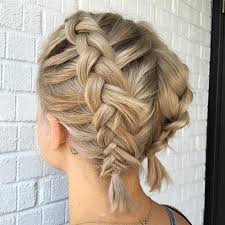 11 Ways To Wear Braided Pigtails That Don T Look Childish Brit Co Short Hair Styles Braids For Short Hair Hair Styles