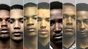 7 arrested in smash and grab