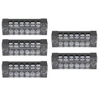 Terminal Barrier Strip, 0.5-1.5mm Plated Copper Flame Retardant 6 Position  Terminal Block 15A 600V for Automotive Maintenance
