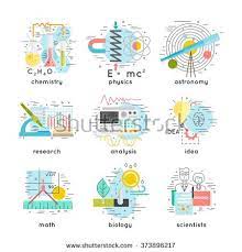 Science Chemistry Physics Astronomy Research Analysis Idea Math Biology Scientists Concepts Thin Line An Science Chemistry Physics Biology Scientists