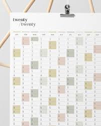 Get a4 size calendar for year 2021. Printable Pdf 2020 Portrait Wall Planner A2 Full Year Planner Yearly Wall Calendar 12 M Wall Planner Yearly Planner Calendar Printables
