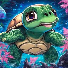 Turtle as Moanas Heart of Te Fiti by Adrien Efren