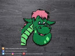 peter et eliott le dragon perles hama pete s perler beads a tisser point de croix coloriage bibi tina