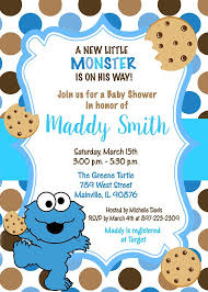 Cookie Monster Sesame Street Baby Shower Invitation Digital Or Printed Free Shippi Monster Invitations Monster Baby Showers Monster Baby Shower Invitations