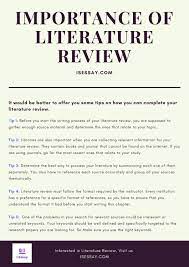 Beginning from the identifying idea till to determine methodology and analysis framework different the literature review also provided enough evidence from previous articles to develop an argument throughout the study. Importance Of Literature Reviews Writing Tips By Isessay Writing Issuu