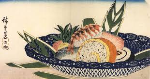 江戸時代のお寿司は 食べ方や大きさ 値段が現代のお寿司とはだいぶ違います 画像とともに 当時のお寿司をご紹介します 浮世絵 江戸時代 はなや