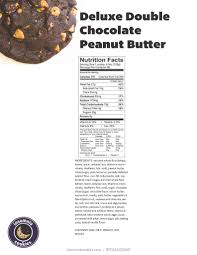 I'm going to be frank with. Insomnia Cookies On Twitter Shaolin108 Here S All Of The Nutritional Info For The Deluxe Double Chocolate Peanut Butter Https T Co Sdupgasez3
