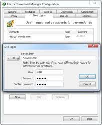 Download link of latest idm + crack is here. I Set My Login And Password For A Protected Site In Idm Options Sites Logins Dialog But It Does Not Work What Should I Do