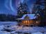 Cozy Log Cabin Winter