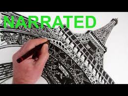 Visit www.circlelineartschool.com to join my new online drawing course for beginners. How To Draw The Eiffel Tower Narrated Step By Step Youtube