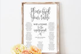 Wedding Seating Chart Sign