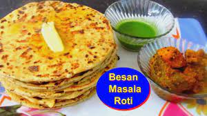 How To Make Besan Masala Roti Besan Chapati Recipe Gram Flour Roti Youtube