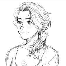 How To Draw A Low Ponytail Google Search Ponytail Drawing How To Draw Hair Drawings