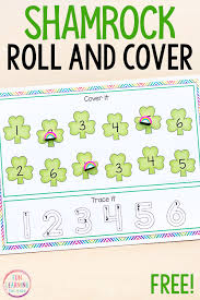 Dachshund shamrock delivery pillow cover ~ st. St Patrick S Day Roll And Cover Numbers Activity