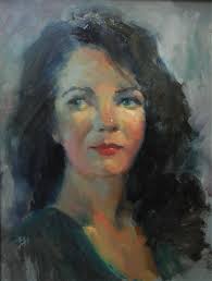 Portrait demonstration, oil