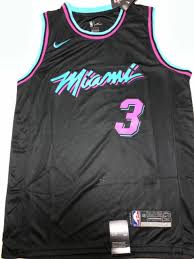 Local tv (baptist health) sd with new logos for cleveland cavaliers (black & blue), utah jazz (orange), miami heat (pink), and chicago bulls (green). Nike Nba Miami Heat City Edition Miami Vice Large 2018 19 Swingman Jersey For Sale Ebay