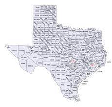 State of texas is located in the south and southwestern regions of the continental united states. Texas County Map