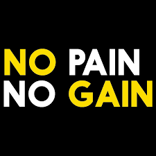Pain * * * suffering is … useful english dictionary. No Pain No Gain Sticker By Wigglesteps For Ios Android Giphy