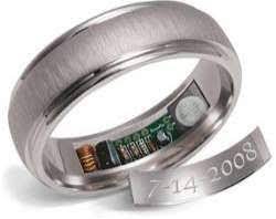 From Alaska Jewelry The Remember Ring Utilizes Patent Pending Hot Spot Technology To Deliver A Remind Nerdy Wedding Rings Nerdy Wedding Unconventional Wedding