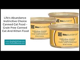 Up to $10 saving on life's abundance. Life S Abundance Instinctive Choice Canned Cat Food Grain Free Canned Cat And Kitten Food Youtube