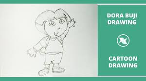 How To Draw Dora The Explorer Dora Cartoon Easy Drawings Cartoon Drawings