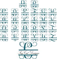Svg Split Letter Alphabet Shefalitayal