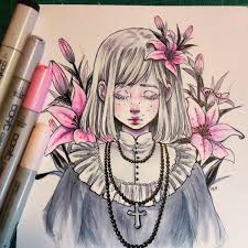 Copic markers are the trendiest thing you can ever have. Valentinaba On Twitter Lilium Copic Markers On Bristol Paper Drawing Art Copicmarkers Vintage Vintagefashion Flowers Girly Manga Artwork Lilium Https T Co Bsrtqxckbh