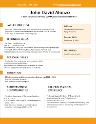 Download free cv or resume templates. Sample Resume Format For Fresh Graduates One Page Format Jobstreet Philippines