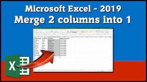 Excel Tutorial 2019 Merge Two Columns Into One Text Example Excel Microsoft Excel Tutorial Excel Tutorials