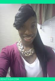 For those women who are looking for the perfect cut, here are 22 black hairstyles with bangs just for them. Ponytail Swoop Bangs Kentavia P S Photo Beautylish