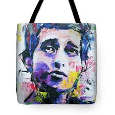 Bob Dylan Portrait Tote Bag by Richard Day
