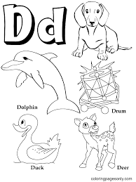 preschool letter d coloring pages letter d coloring pages coloring pages for kids and adults