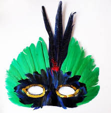 Super simple diy masquerade mask. Mardi Gras Colors Feather Mask Masquerade Costume Party