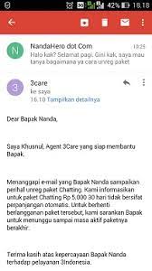 Cara Stop Unreg Paket Chatting 3 Tri 5000 Sebulan Nanda Hero