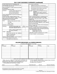 Daycare Business Income And Expense Sheet To File Your Daycare Business Taxes Page 2 Starting A Daycare Childcare Business Daycare Business Plan