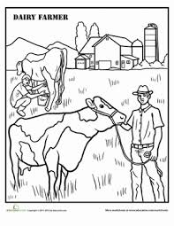 Farmer Worksheet Education Com Farm Coloring Pages Coloring Pages Farmer