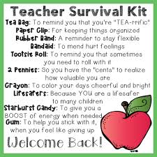 Teacher Survival Kit Survival Kit For Teachers Teacher Survival School Teacher Gifts
