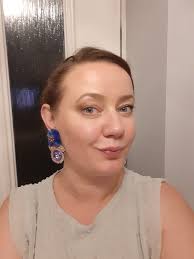 Finished my first pair of earrings last night 🥰💜