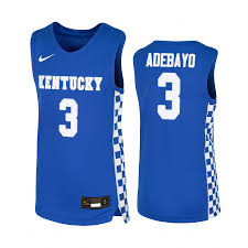 kentucky wildcats bam adebayo college basketball replica