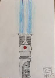 Obi Wan Kenobi S Lightsaber Tpm Drawing By Zach Zarzecki Drawings My Drawings Obi Wan Kenobi