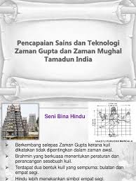 46 seni bina  seni islam • dimensi baru dalam tamadun india. Pencapaian Sains Dan Teknologi Tamadun India