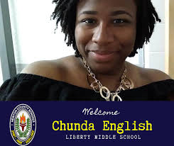 NEW TEACHER HIGHLIGHT| We are delighted to have Chunda English joining  Liberty Middle School. Ms. English's history teacher inspired her to teach  others about the importance of knowing history and not repeating