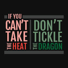 If You Can T Take The Heat Don T Tickle The Dragon Heat Quotes Cool Words True Quotes