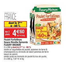 Offre Paella Poulet Chorizo Riz Sauce Poivrons Tomates Fleury Michon 68 Sur Le 2eme Chez Cora