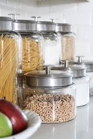 Glass Jars Organize Kitchen Counters And Free Up Cabinet Space Countertop Looking To Organize You Kitchen Jars Kitchen Containers Kitchen Counter Organization