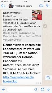 Auch bekannt unter den namen whatsapp. Vorsicht Vor Fake Nachricht Im Namen Von Denner Pctipp Ch